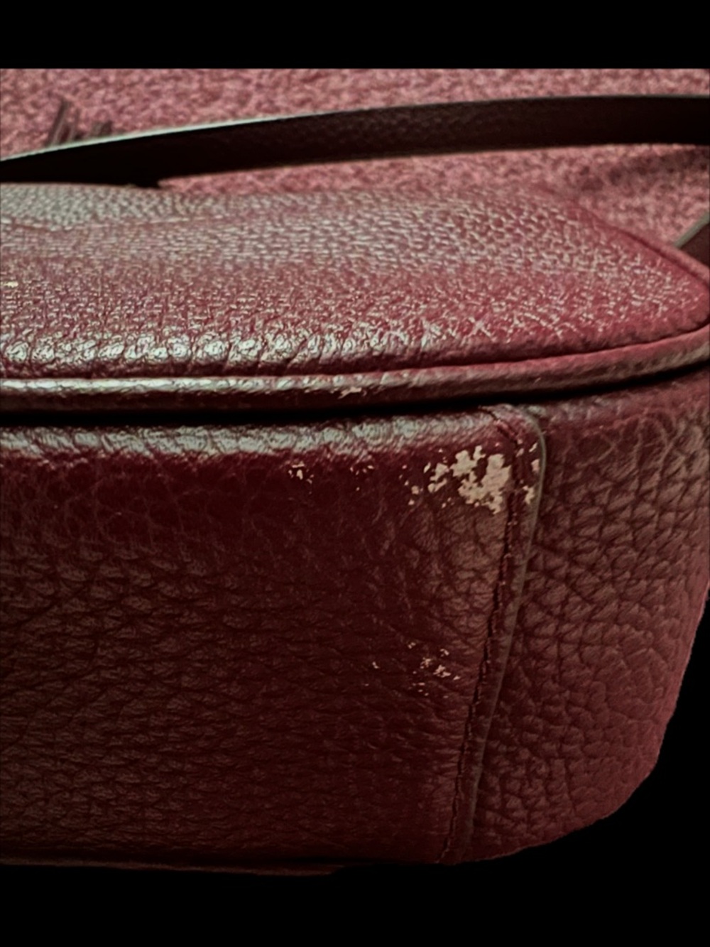 kate spade Pebbled Leather Crossbody in Burgundy Wine - Picture 4 of 4